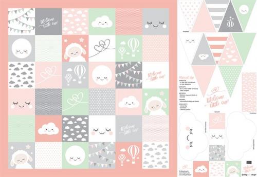 SWAFING Panel Welcome little One by Lyckling design rosa