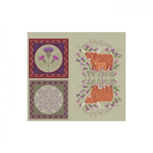 Lewis and Irene Loch Lewis cushion Panel and cow