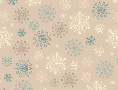 Lewis and Irene Hygge Glow glow in the dark snowflakes on si