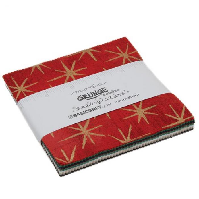 Stoff Im Web De Moda Basicgrey Grunge Seeing Stars Metallics 30148ppm stoff im web de