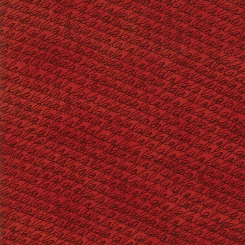 MODA Winter Village BASICGREY rot Schrift 3055815