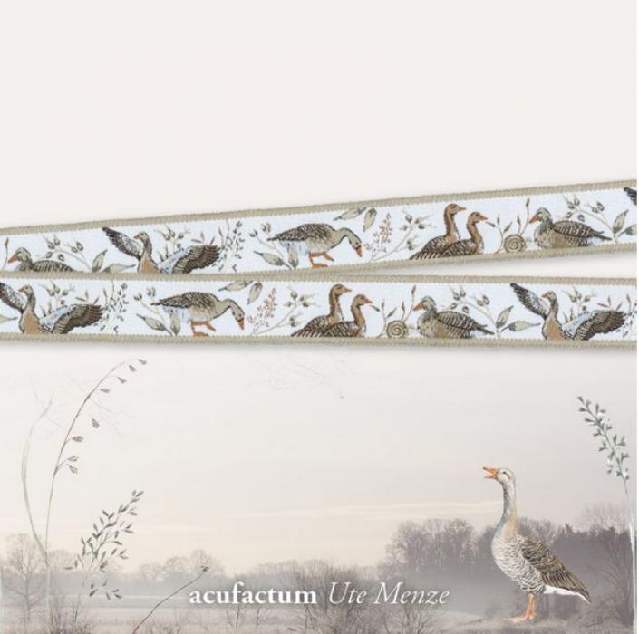 acufactum Sophia Drescher Webband Graugänse 35345