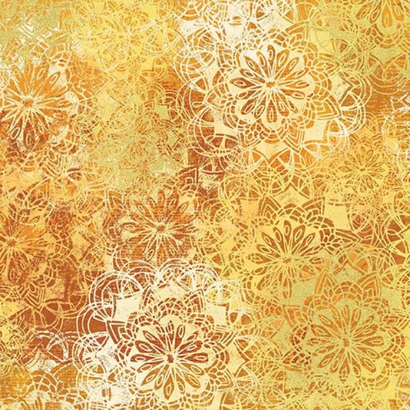 BENARTEX SUN VALLEY TUMBLEWEED GOLD/RUST 8649M38