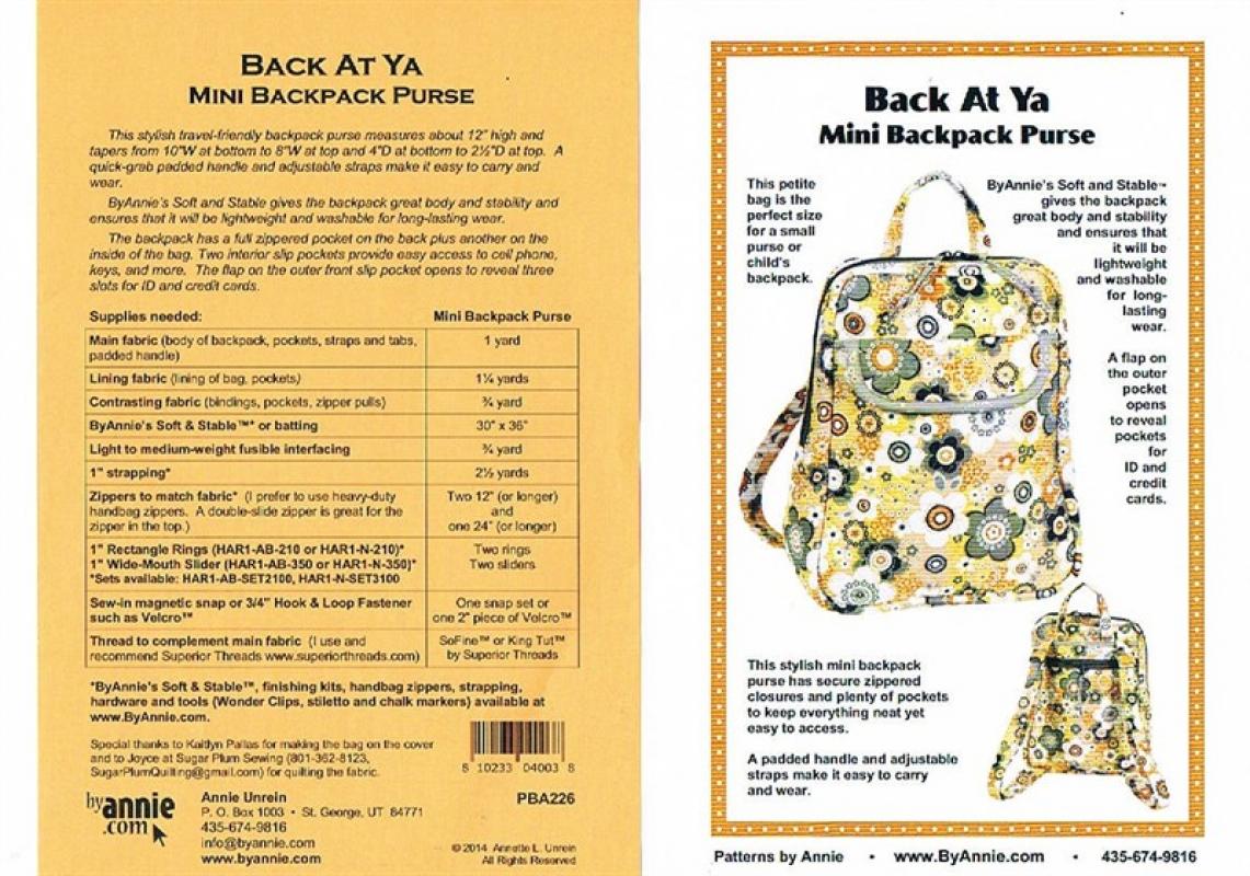 byannie BACK AT YA! MINI BACKPACK PURSE