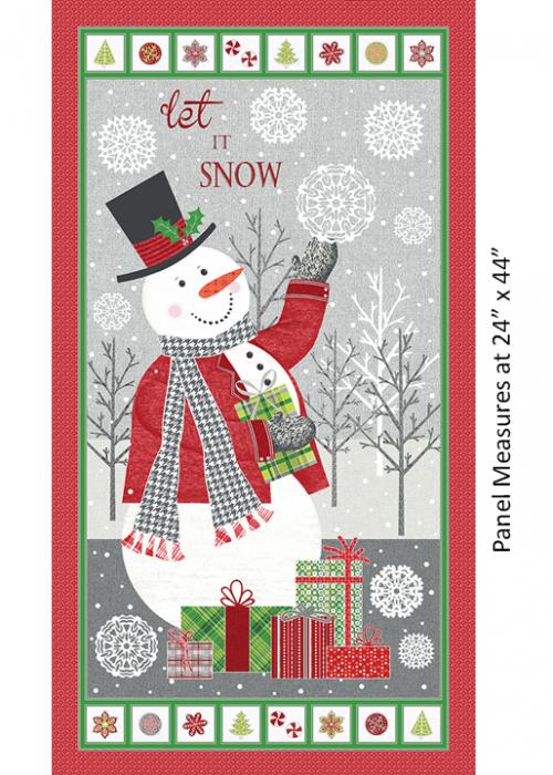 Let It Snow Panel Multi 458099 by CONTEMPO STUDIO