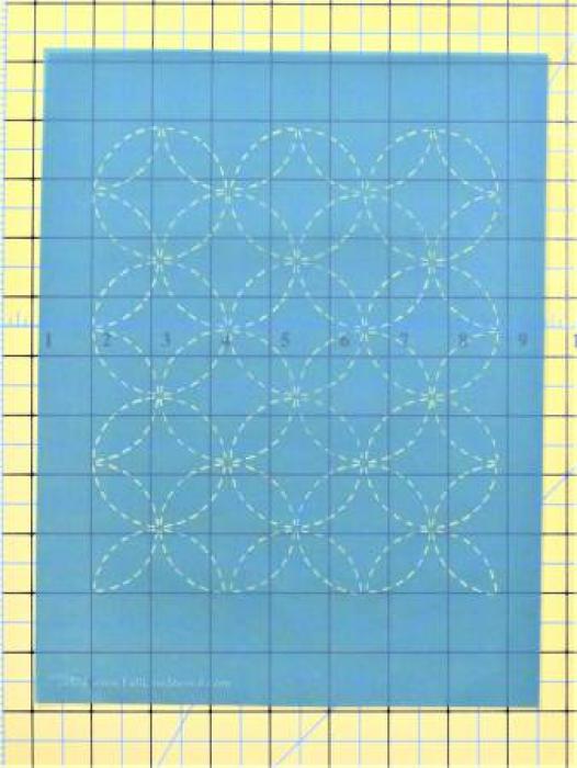 Full Line Stencil Sashiko Stitch
