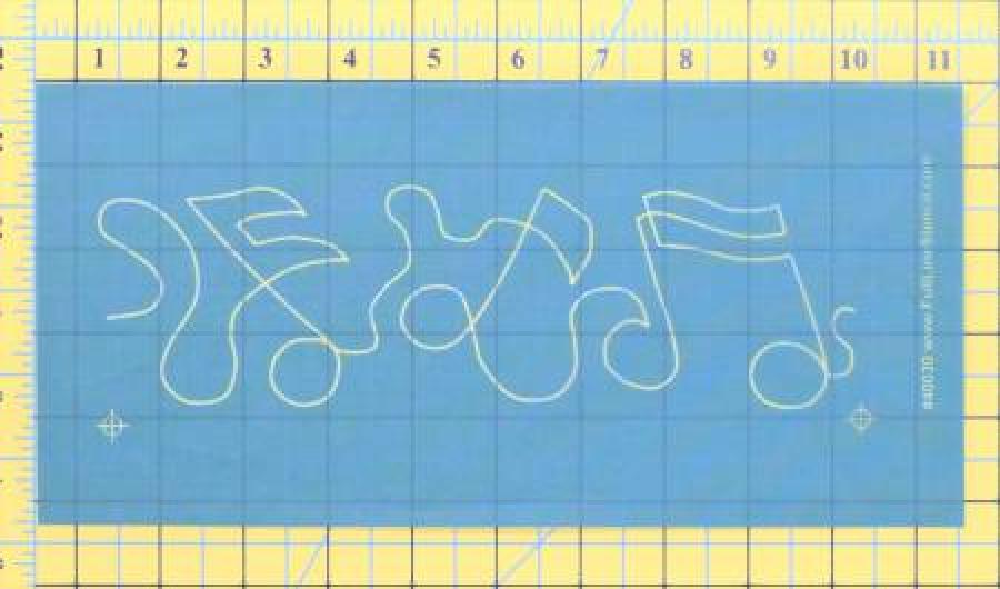 Full Line Stencil Musical Border