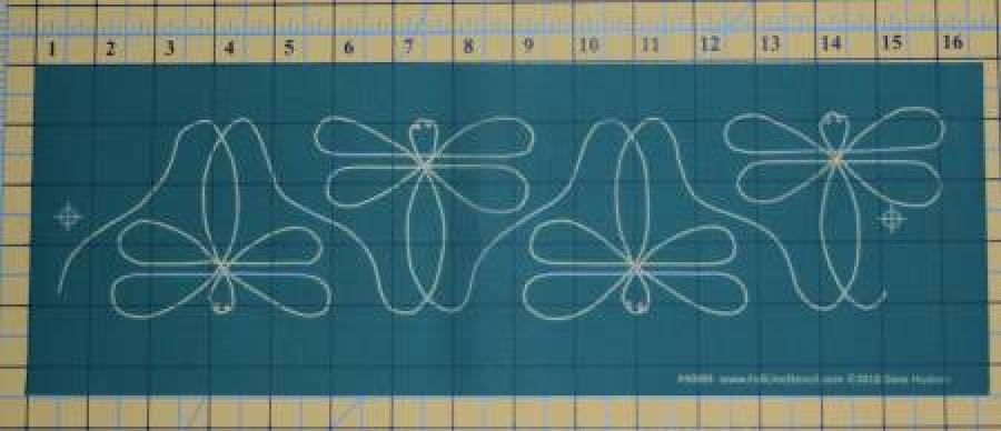 Full Line Stencil Dragonfly Border
