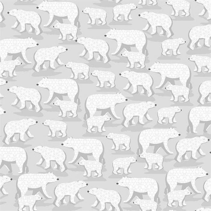 WINTER FROST 970099 hellgrau mit Eisbären