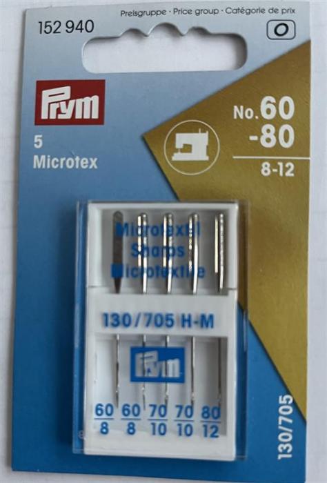 Prym Nähmaschinennadeln Flachkolben, 5 Mikrotex 154940