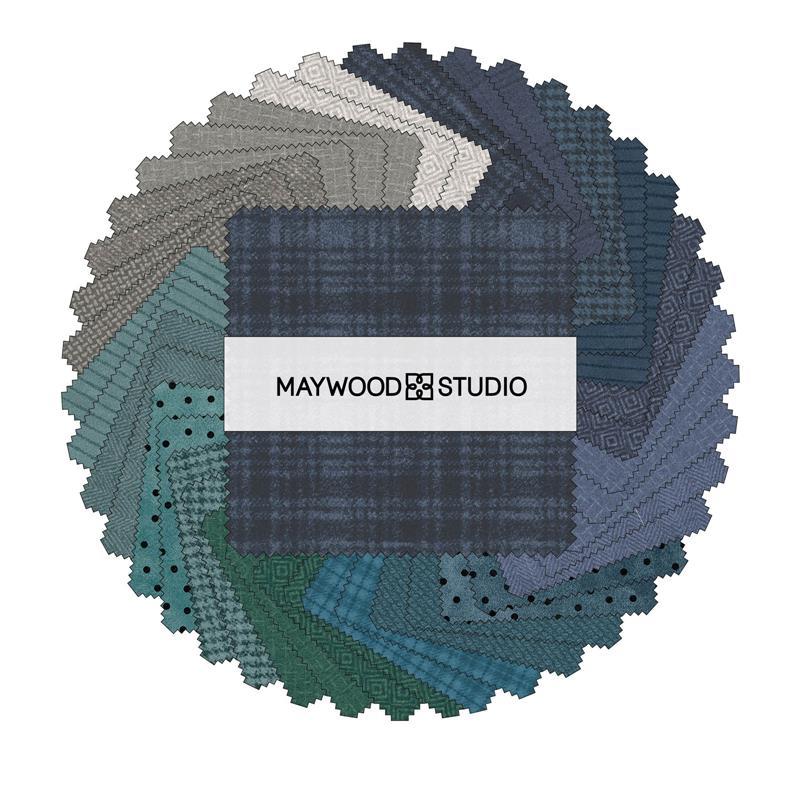 Maywood Studio Woolies Flannel Stormy Seas  SQ-MASWOF-STS