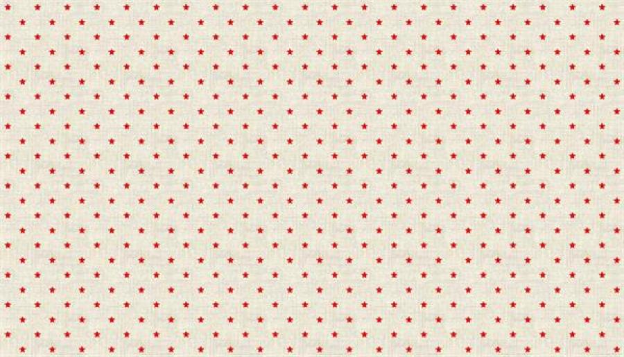 Makower Christmas Scandi Mini Star Red 1615/R4