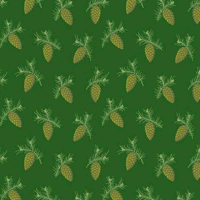 Noel by Laundry Basket Quilts A-9917-G Spruce