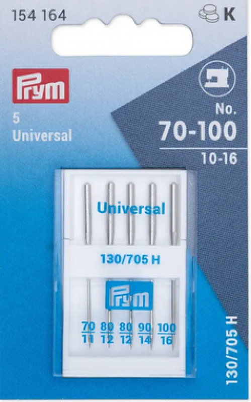 Prym Nähmaschinennadeln Flachkolben, 5 Stück Universal/Super