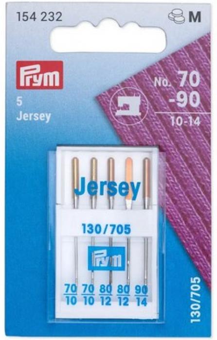 Prym Nähmaschinennadeln Flachkolben, 5 Stück zum Sticken 154