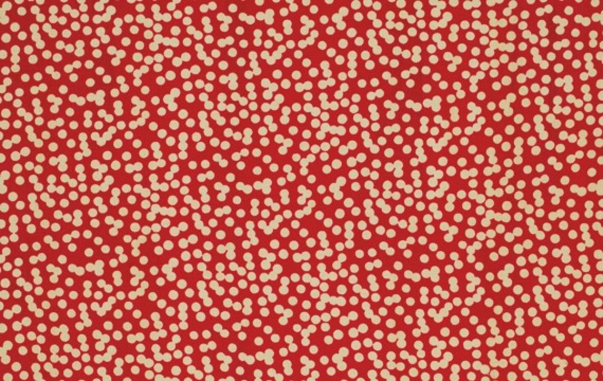 ROWAN POINSETTIA & HOLLY LIGHT SNOW PWMN078 RED