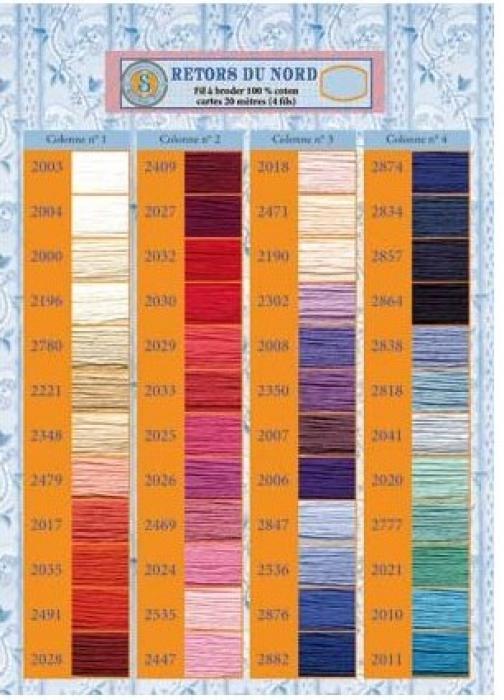 Sajou Karte Retors du Nord 2348 Haut