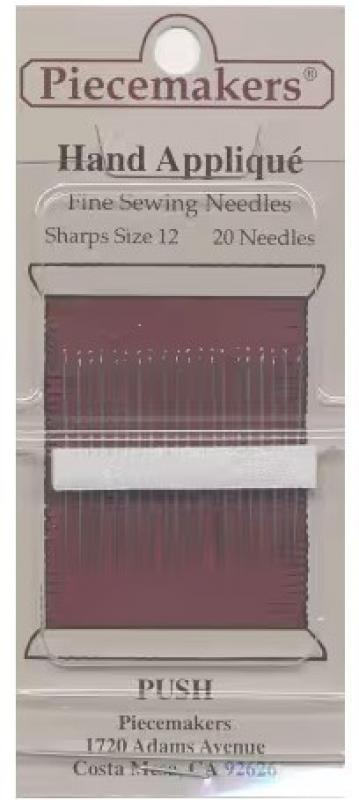 Piecemaker Hand Applique Nadeln 12-S12