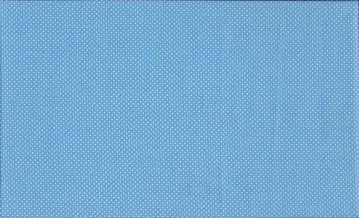 MAKOWER BASIC 323/B4 HELLBLAU MIT CREAM PÜNKTCHEN