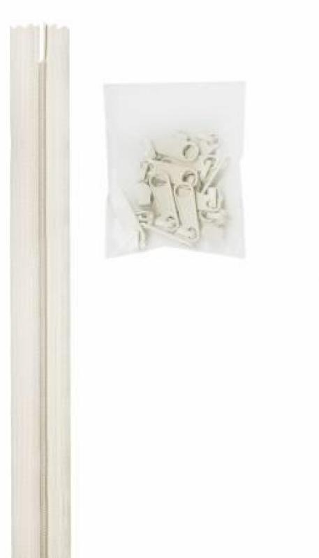 byannie Zipper/Reißverschluss 4 yard/ 3,6m White ZIPYD-100