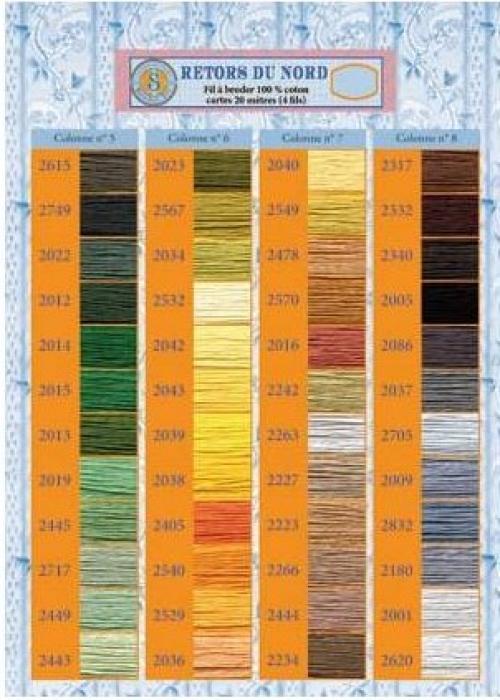 Sajou Karte Retors du Nord 2540 Mandarine